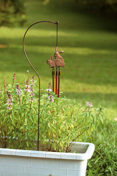 Bunnies Wind Chime for Pots