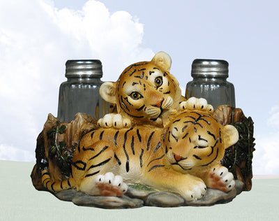 Tiger Cub Salt & Pepper Shaker Holder