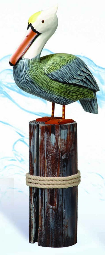 Wooden Pelican on Post