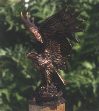 Bronze Flying Eagle Sculpture