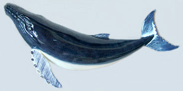 12" Humpback Whale Wall Sculpture #C