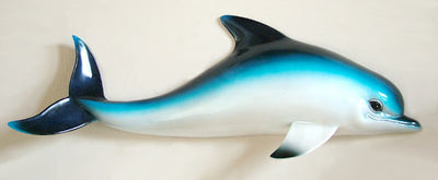 28 Inch Blue Dolphin Wall Sculpture