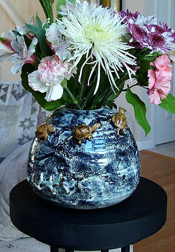 Porcelain Turtle Vase