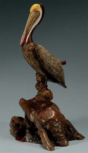 Large Perching Pelican Statue
