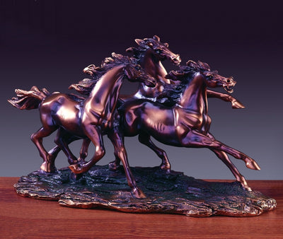 Trio Horses Sculpture