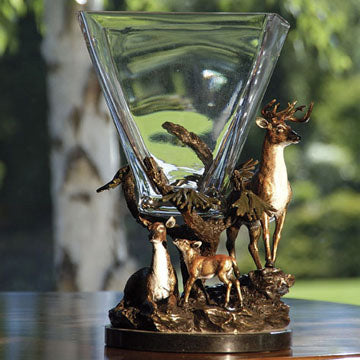 Imperial Deer Square Vase