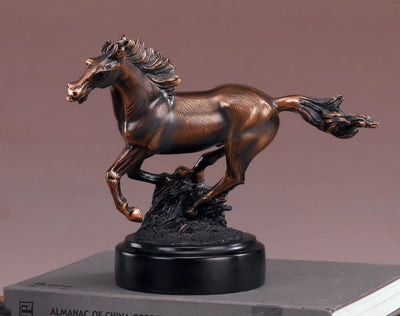 Bronze Plated Horse Figurine
