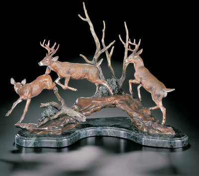 "Passing The Buck " Deer Sculpture