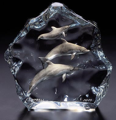 Artists proof "Destination Paradise" Dolphin Sculpture