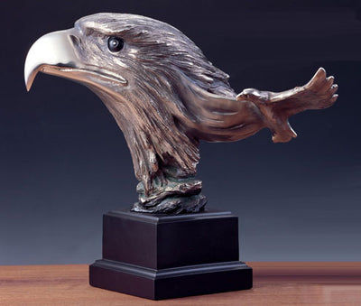10" Eagle Head Statue
