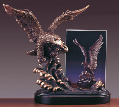 Bronze Coated Eagle Picture Frame or Trophy