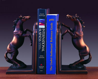 Bronze Coated Horse Bookends