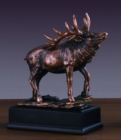 Bronze Plated Elk Sculpture
