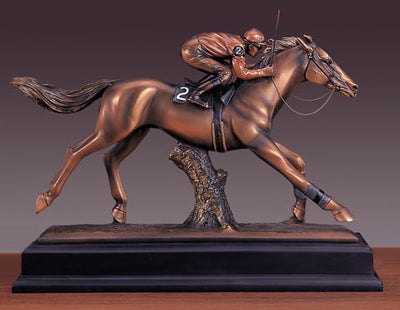 "Jockey" Horse Sculpture