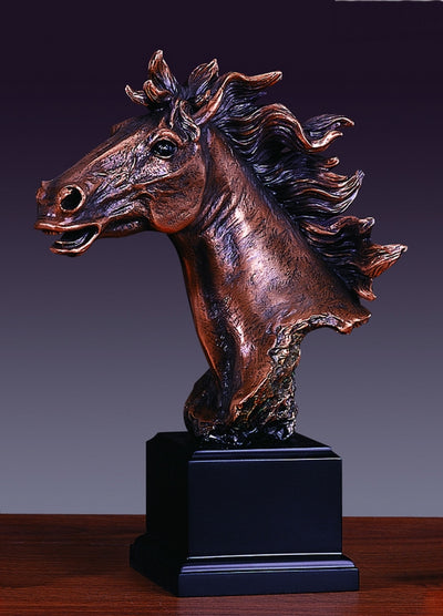 11" Horse Head Sculpture