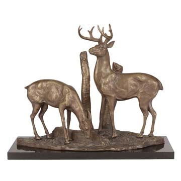 Deer Pair Sculpture
