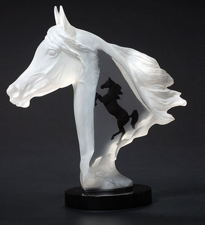 "Royal Arabian" Horse Lucite Sculpture