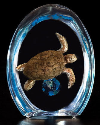 "Solace" Sea Turtle Sculpture by Dan Medinas