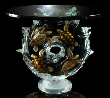 Fine Art "Ancient Journey" Limited Edition Sea Turtle End Table
