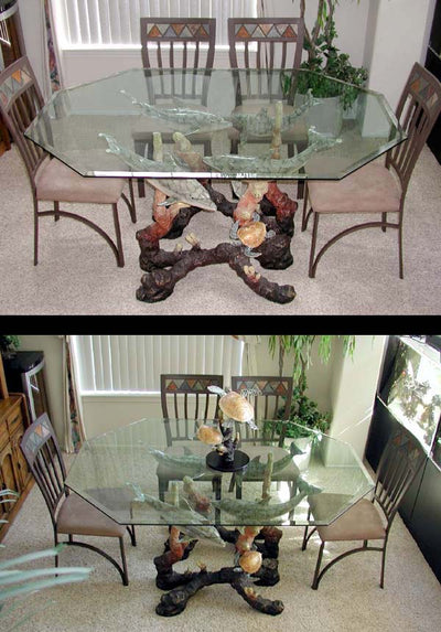 Sold Out! "LIMITED EDITION" CUSTOM MADE Bronze Dolphin Dining Room Table