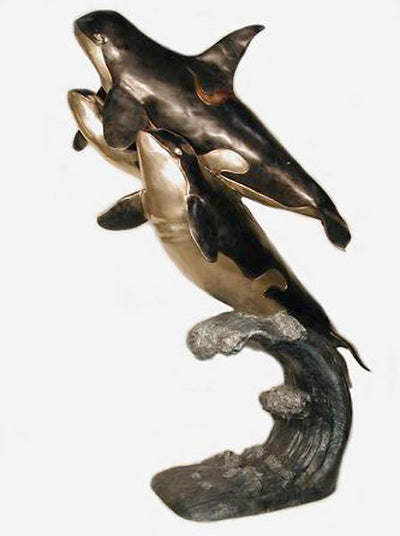 Bronze Whale Water Fountain