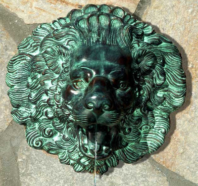 Large Lion Face Spouting Wall Plaque Fountain