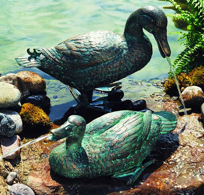 Large Pair Duck Fountains