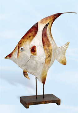 Metal Art Fish on Stand