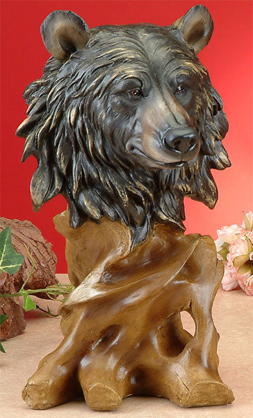 Bear Bust Statue