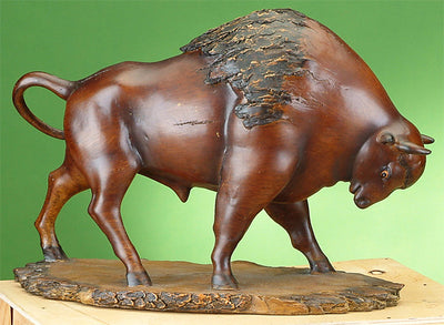 Walking Buffalo Sculpture