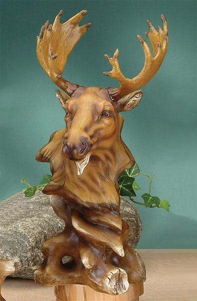 Moose Bust Sculpture