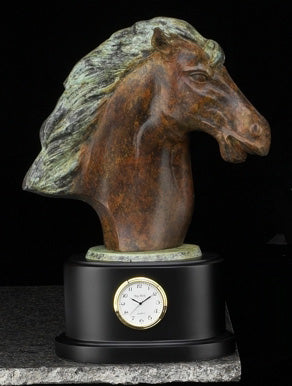 Horse Head Desk Clock