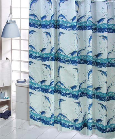 Joyful Dolphin Shower Curtain