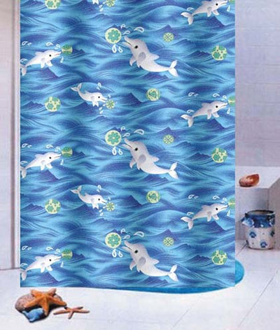 Baby Dolphin Shower Curtain