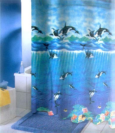 Orca Whale Shower Curtain