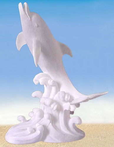 First Breach Dolphin Lucite Sculpture