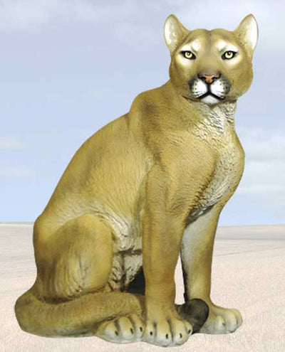 Mountain Lion Cat Statue