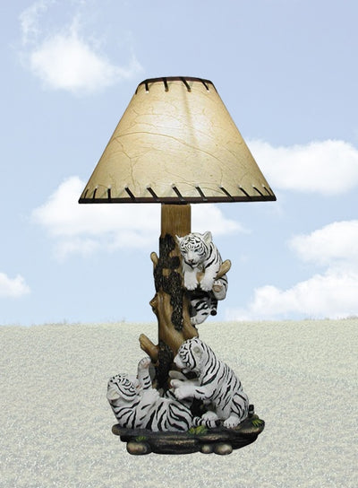 White Tiger Table Lamp